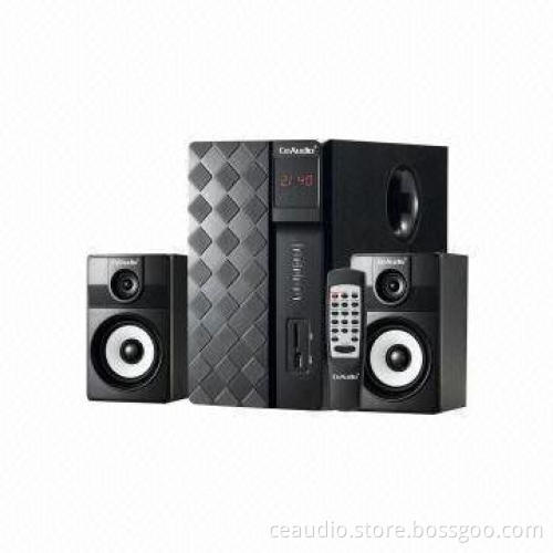 2.1CH Computer Speakers with USB, SD Card Reader and FM Radio